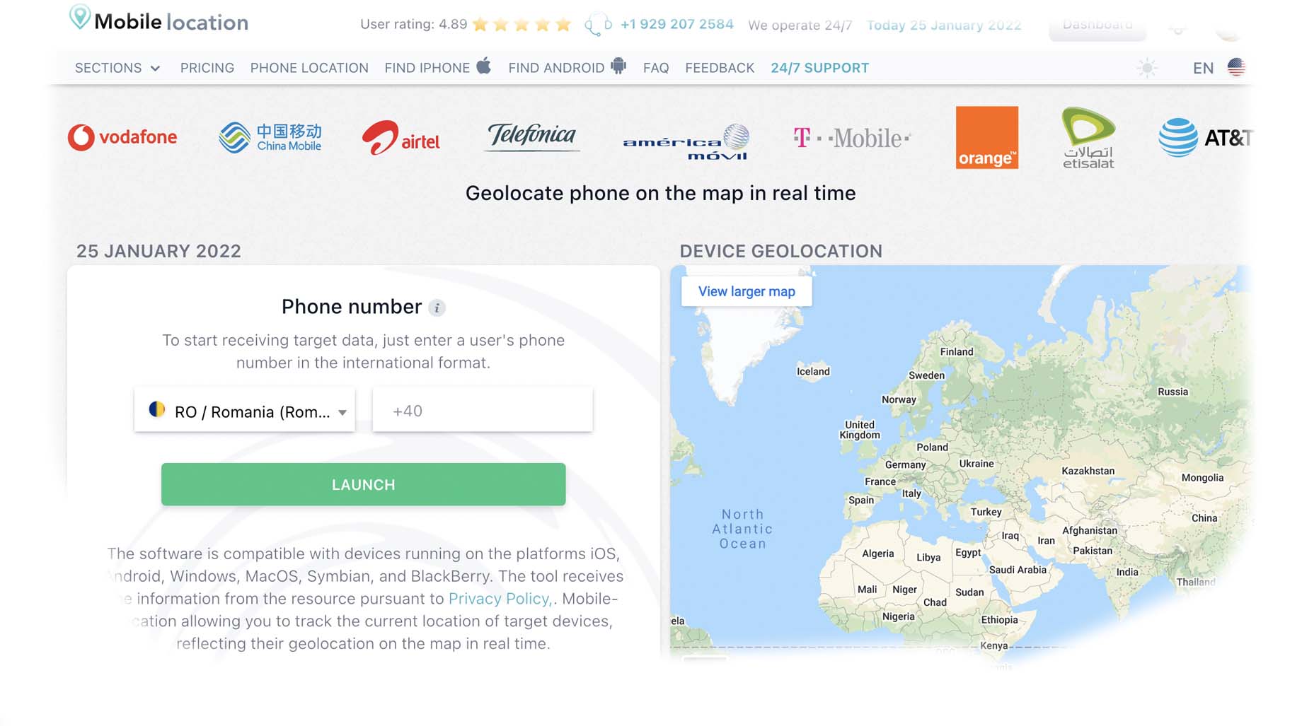 Seguimiento de la ubicación de otra persona con Mobile Locator